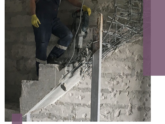 Демонтаж металлических и бетонных лестниц в Лиски