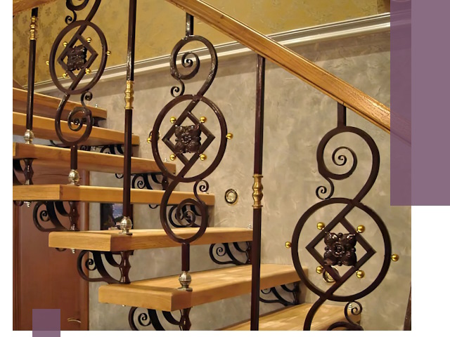 Изготовление кованых лестниц под ключ в Лиски