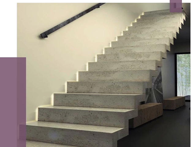 Облицовка бетонных лестниц в Лиски от 4923 руб/м2 