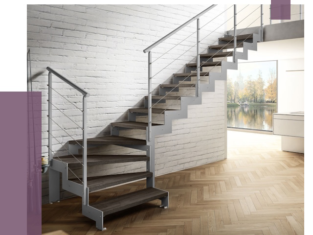 Г-образные лестницы под ключ в Лиски от 39661 руб. | ПРОЛЁТ-Лск