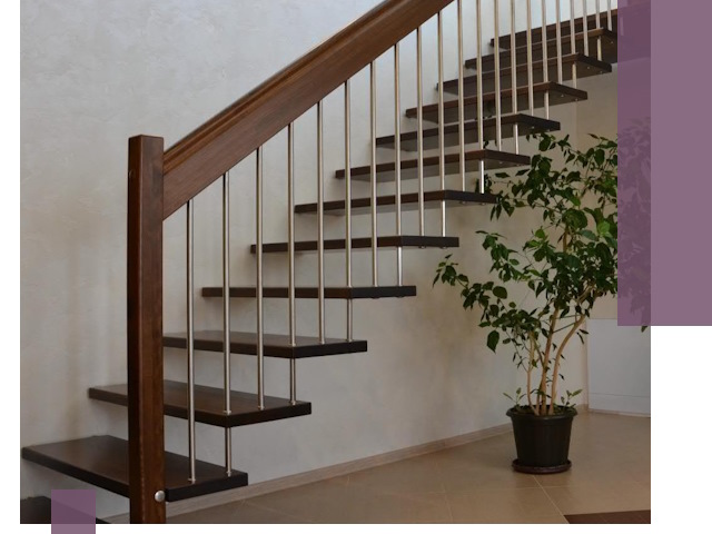 Лестницы на больцах под ключ в Лиски – изготовление и монтаж