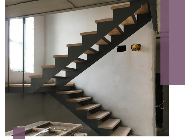 Изготовление лестниц на металлокаркасе в Лиски от производителя