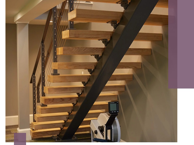 Лестницы на монокосоурах под ключ в Лиски - изготовление и монтаж