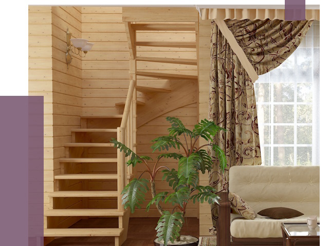 Лестницы для дачи в Лиски от 81237 руб.  | ПРОЛЁТ-Лск