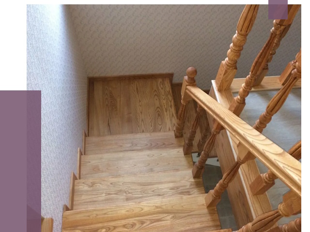 Сосновые лестницы в Лиски под ключ от 8643 руб.  | ПРОЛЁТ-Лск