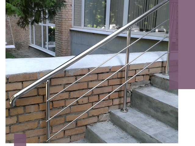 Перила из нержавеющей стали высокого качества в Лиски
