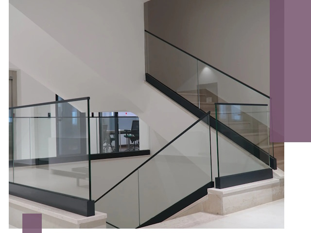 Стеклянные перила премиум-класса с установкой в Лиски