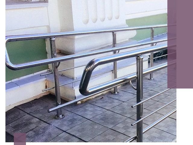 Ограждения пандусов из металла и нержавейки в Лиски