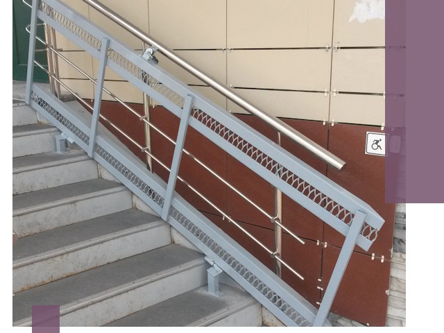 Изготовление откидных пандусов под ключ в Лиски