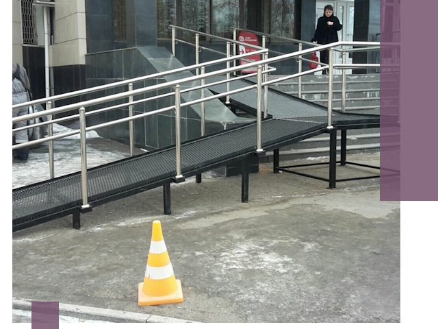 Стационарные пандусы под ключ в Лиски — изготовление и монтаж