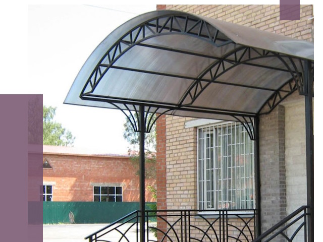 Металлические навесы и козырьки в Лиски от 13676 руб.