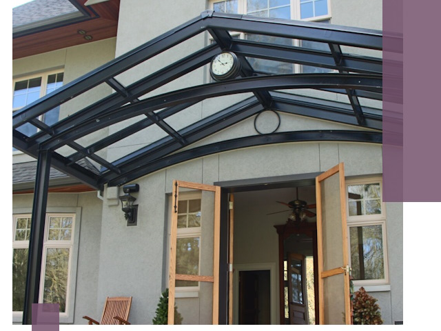 Изготовление и монтаж навесов и козырьков в Лиски