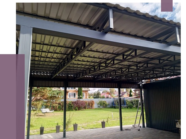 Монтаж навесов в Лиски от 7878 руб. — установка навеса | ПРОЛЁТ-Лск