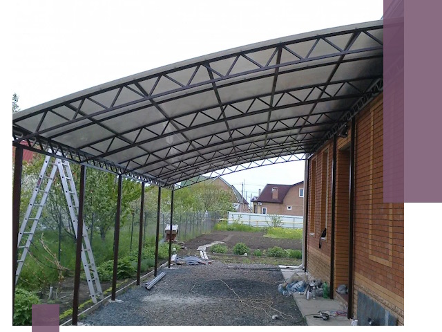 Профессиональный монтаж навесов под ключ в Лиски