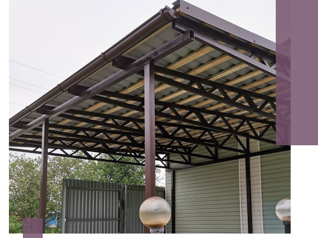 Навесы под ключ в Лиски: изготовление, монтаж и гарантия