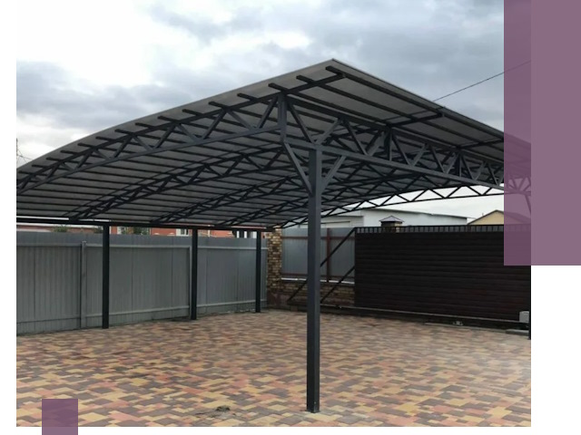 Недорогие навесы под ключ в Лиски — изготовление и монтаж