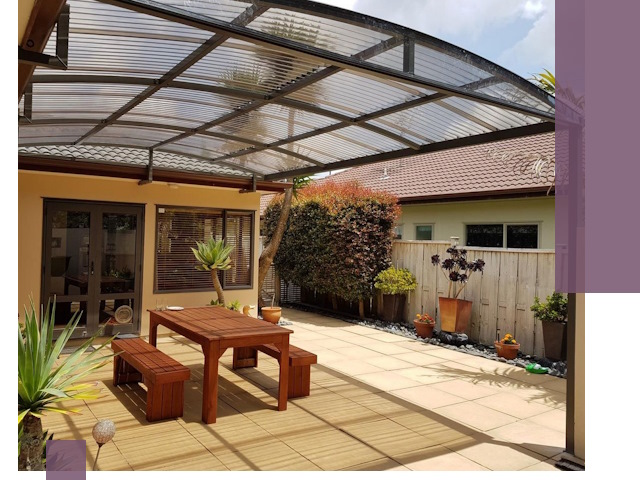 Навесы во двор под ключ в Лиски — изготовление и монтаж