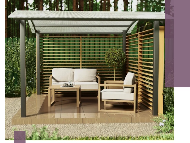 Навесы для дачи в Лиски: изготовление, монтаж и демонтаж