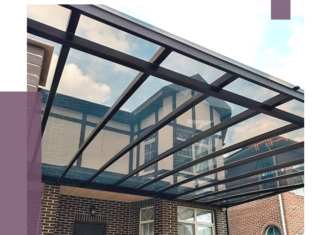 Навесы из поликарбоната в Лиски от 9212 руб. под ключ — ПРОЛЁТ-Лск