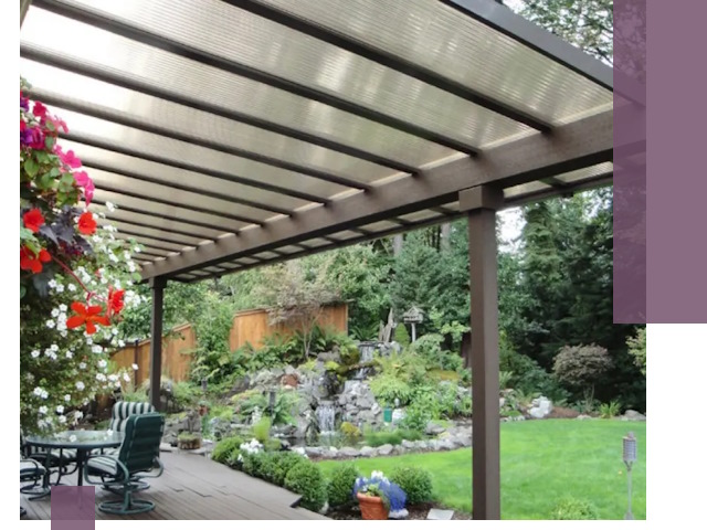 Навесы из поликарбоната под ключ в Лиски быстро и надёжно