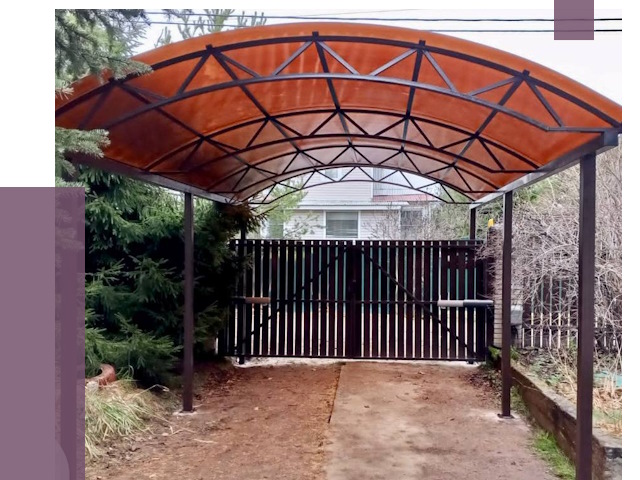 Арочные навесы в Лиски от 13622 руб. — изготовление и монтаж | ПРОЛЁТ-Лск