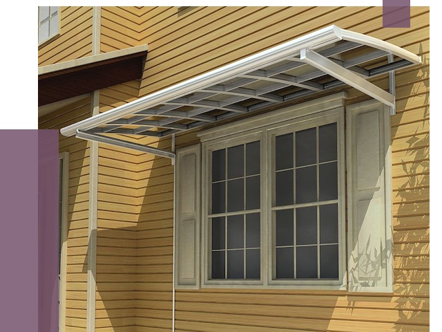 Козырьки над окнами в Лиски от 8151 руб. — монтаж, покупки | ПРОЛЁТ-Лск