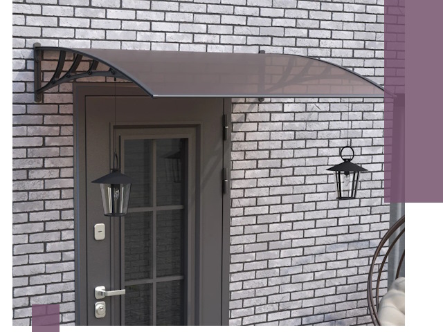 Недорогие козырьки и навесы под ключ в Лиски