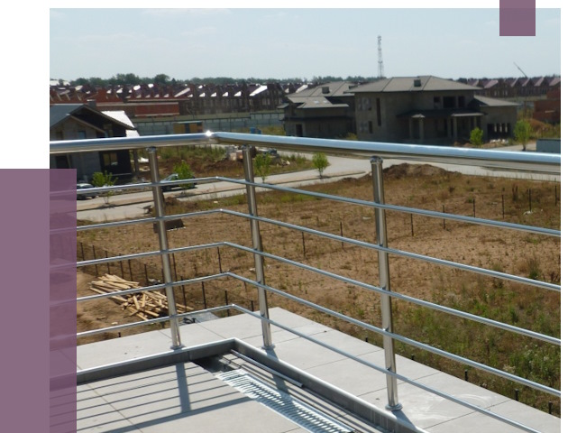 Парапеты из нержавеющей стали в Лиски от 8534 руб. за м² | ПРОЛЁТ-Лск