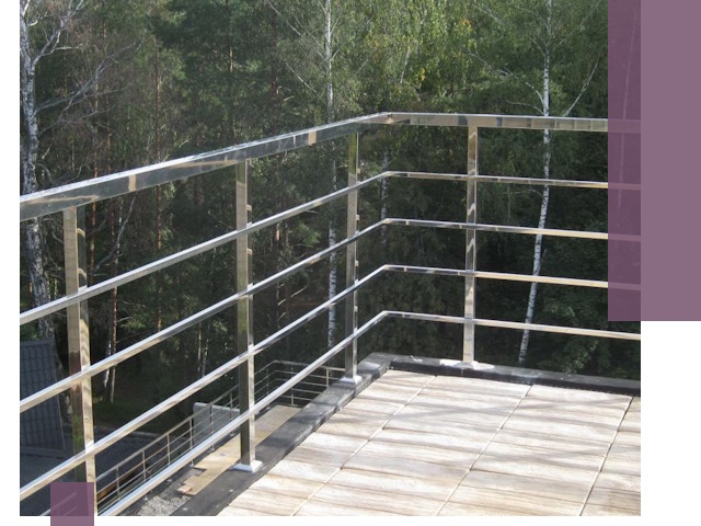 Парапеты из нержавеющей стали в Лиски — изготовление и монтаж