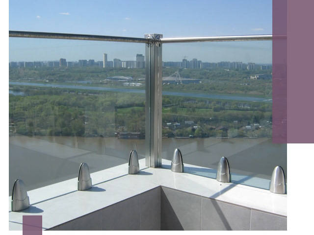 Стеклянные парапеты премиум класса в Лиски для домов и бизнесов