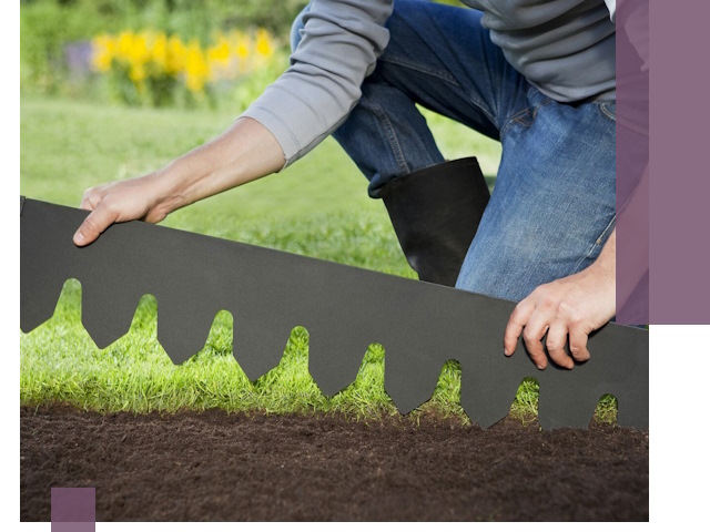 Металлические бордюры для газона в Лиски — изготовление и монтаж