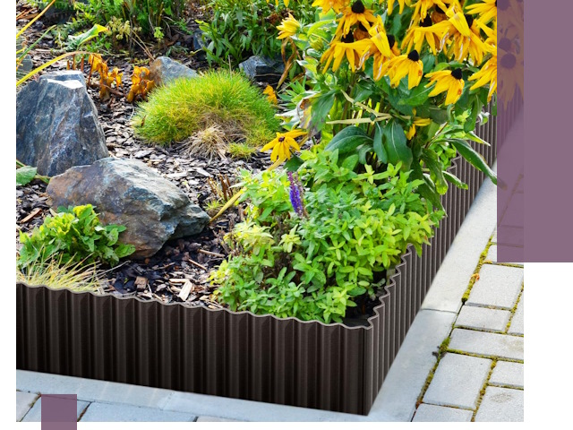 Металлические бордюры для клумб в Лиски — производство и монтаж