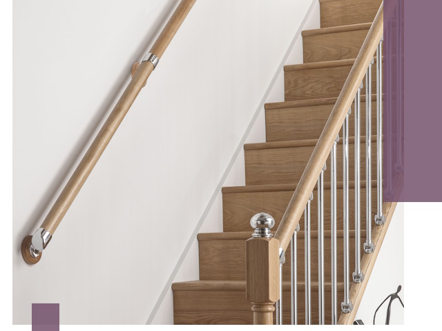 Пристенные поручни из стали и нержавейки под монтаж в Лиски